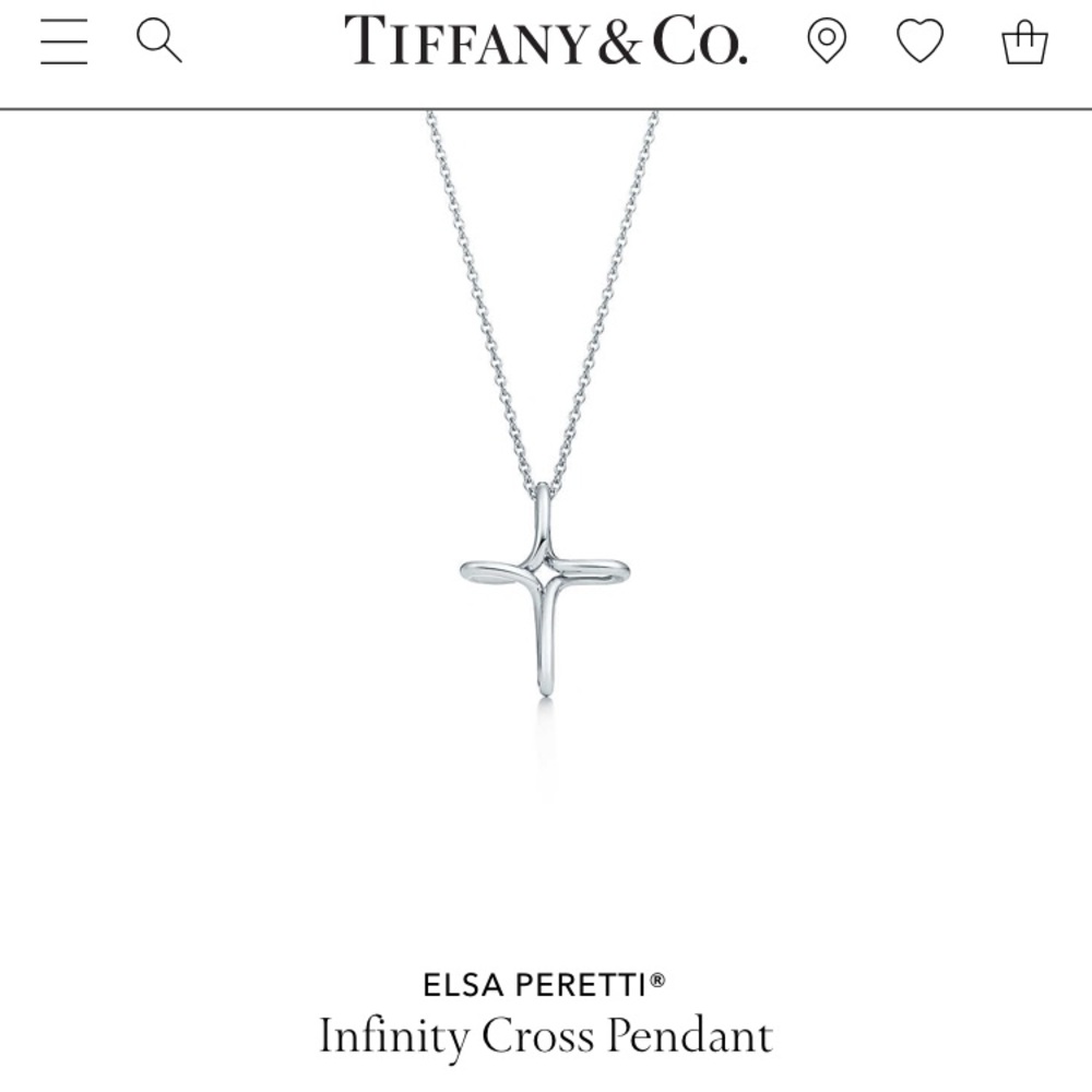 🌹💝🎁 Tiffany& Co. Elsa Peretti Infinity Cross